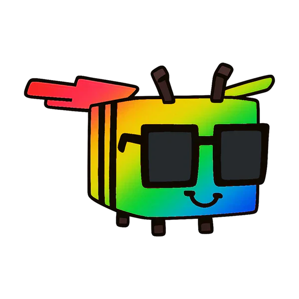 Rainbow Disco Bee