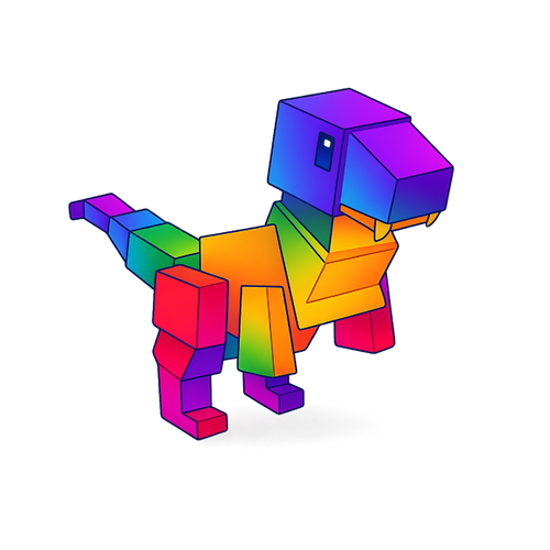 Rainbow T-Rex