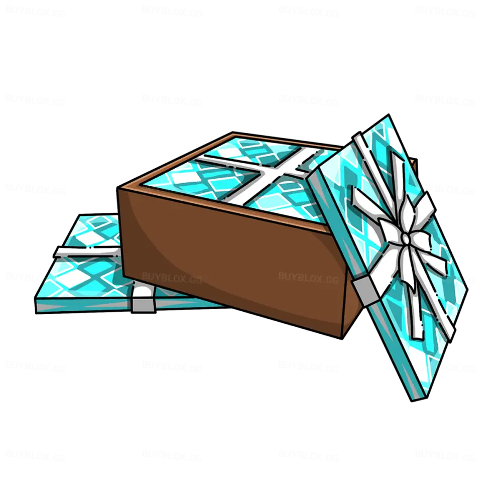 Box of Blue Wrapping Paper Commons